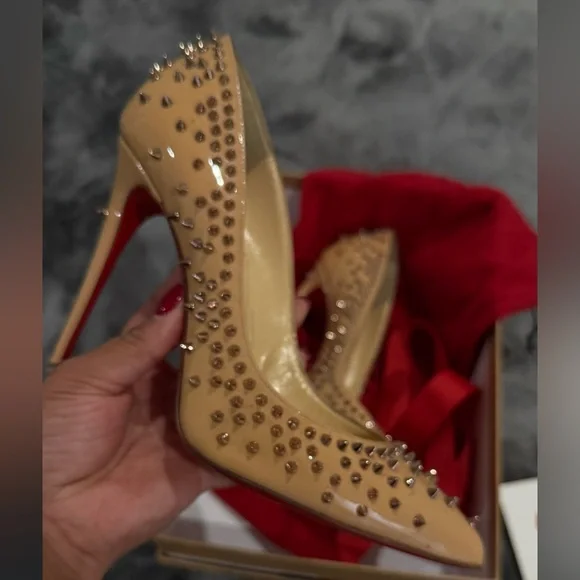 SOLD!!!! Christian Louboutin Stud Heels - Picture 2 of 5